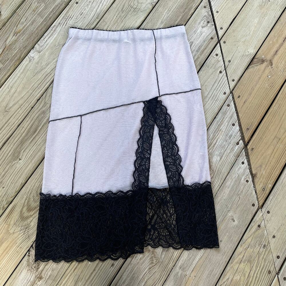Free People Intimately Women's Into You Lilac Combo Slip Skirt Size L